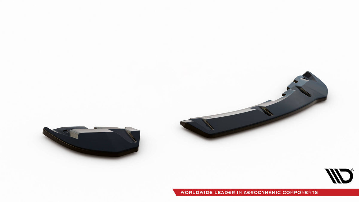 Heck Ansatz Flaps Diffusor passend für Seat Ibiza FR SC Mk4 Facelift schwarz Hochglanz – Ansicht 5
