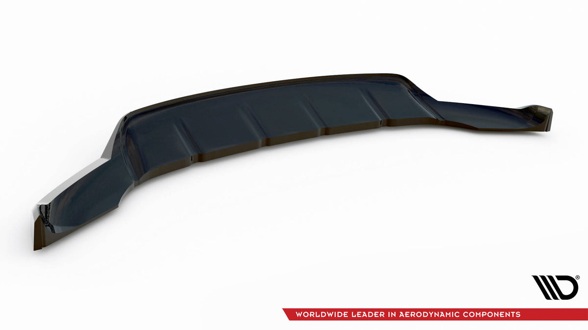 Street+ Spoilerlippe Front Ansatz V.3 passend für Porsche Macan Mk1 schwarz Hochglanz – Ansicht 6