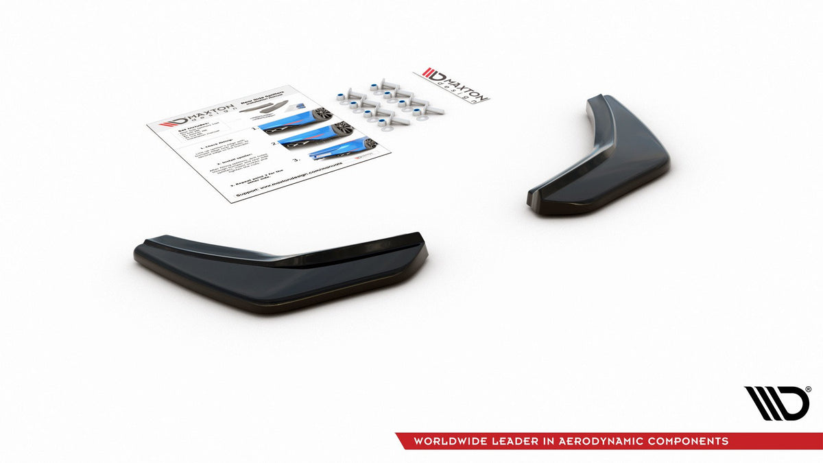 Heck Ansatz Flaps Diffusor V.2 passend für VW Golf 7 GTI  schwarz Hochglanz – Ansicht 7