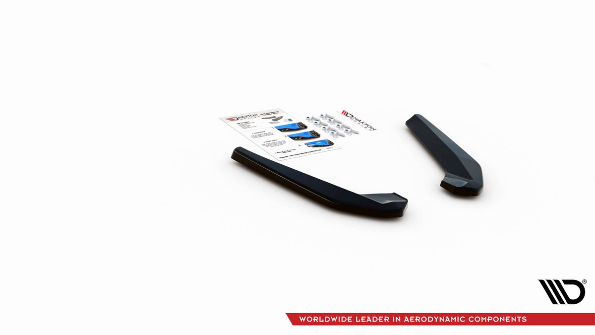 Heck Ansatz Flaps Diffusor passend für BMW X1 M-Paket F48 / F48 Facelift schwarz Hochglanz – Ansicht 5