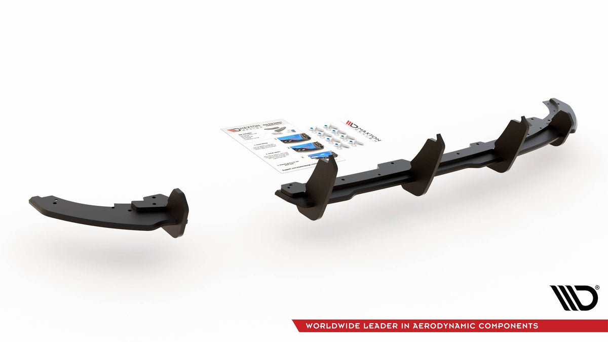 Robuste Racing Diffusor Heck Ansatz passend für VW Polo GTI Mk6 – Ansicht 6