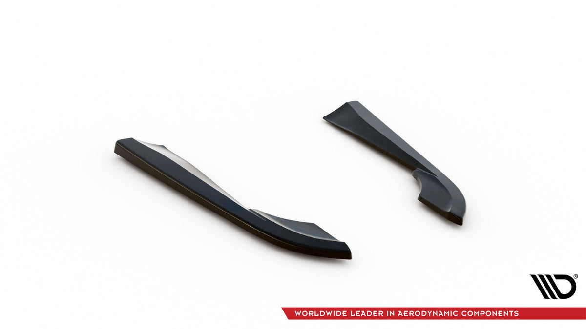 Heck Ansatz Flaps Diffusor passend für Volvo V90 Mk2 schwarz Hochglanz – Ansicht 4