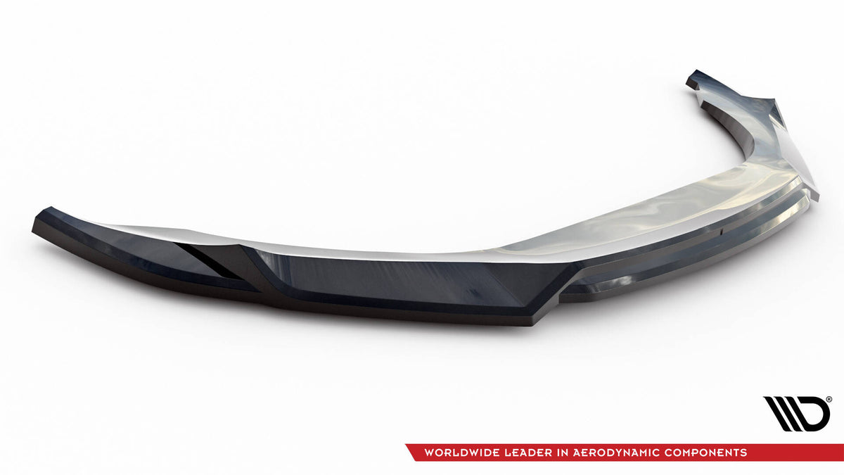 Street+ Spoilerlippe Front Ansatz V.2 passend für Maserati Ghibli Mk3 Facelift schwarz Hochglanz – Ansicht 5