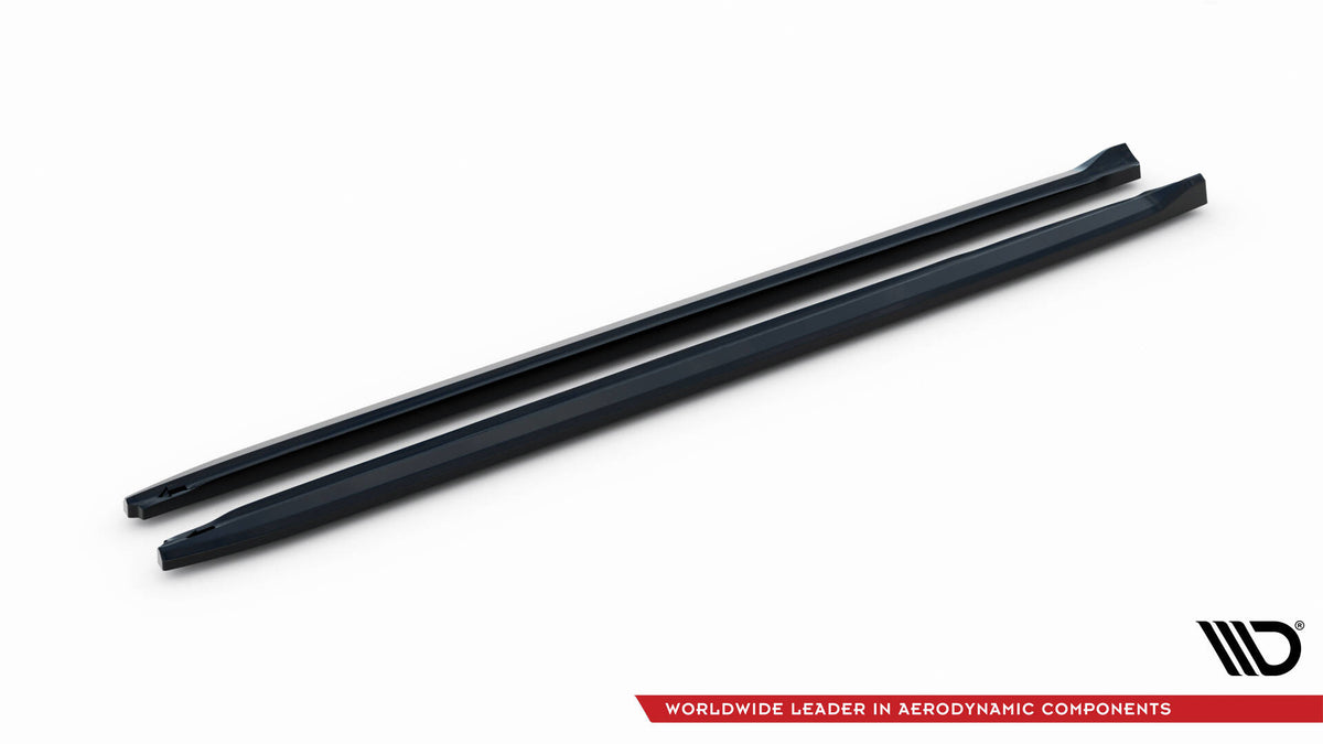 Street+ Seitenschweller Leisten V.2 passend für Audi S5 / A5 S-Line Coupe 8T schwarz Hochglanz – Ansicht 5
