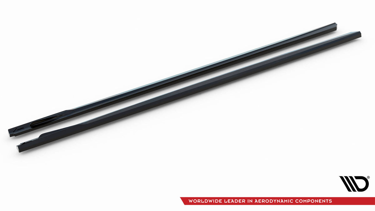 Street+ Seitenschweller Leisten passend für BMW 3er M340i / M-Paket G20 / G21 Facelift schwarz Hochglanz – Ansicht 5