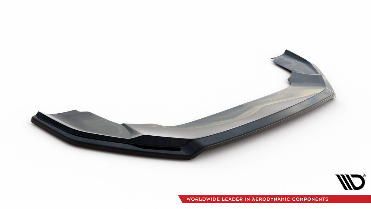 Street+ Spoilerlippe Front Ansatz V.2 passend für VW Crafter Mk2 schwarz Hochglanz – Ansicht 5