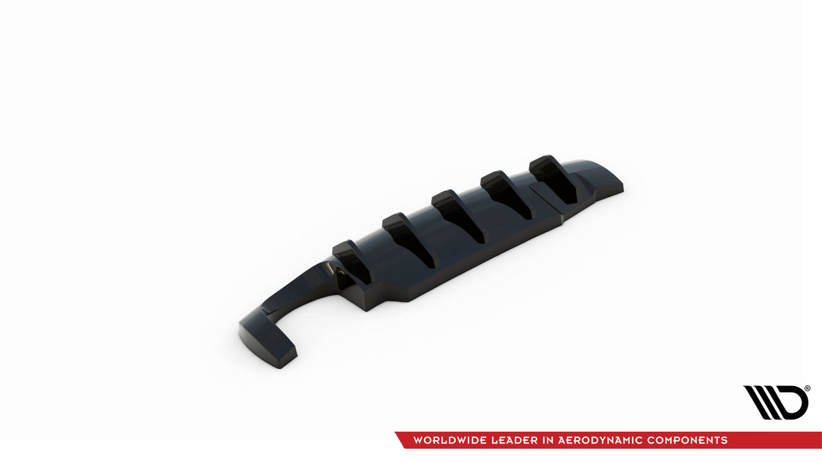Diffusor Heck Ansatz passend für Seat Ibiza Cupra Mk3 schwarz Hochglanz – Ansicht 7