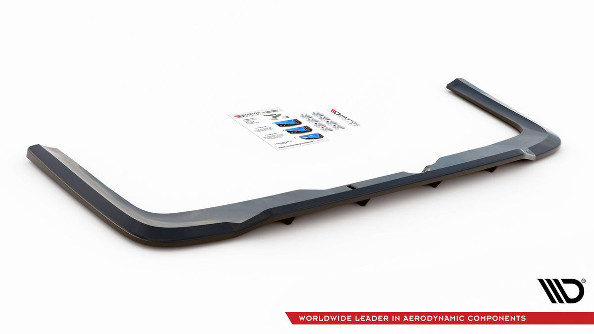 Street+ Mittlerer Diffusor RACE passend für Mercedes-Benz V-Klasse AMG-Line W447 Facelift schwarz Hochglanz – Ansicht 8
