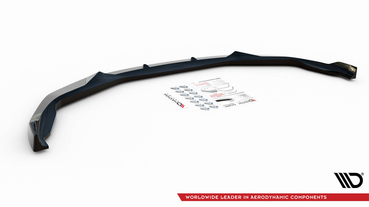 Street+ Spoilerlippe Front Ansatz V.1 passend für BMW M5 F90 Facelift schwarz Hochglanz – Ansicht 6
