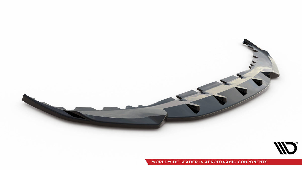 Street+ Spoilerlippe Front Ansatz V.1 passend für BMW 7 G11 / G12 Facelift schwarz Hochglanz – Ansicht 5