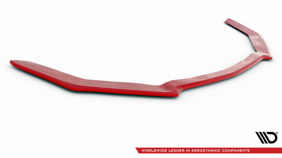Street+ Spoilerlippe Front Ansatz V.2 passend für Ford Mustang Mk6 Facelift schwarz Hochglanz – Ansicht 4