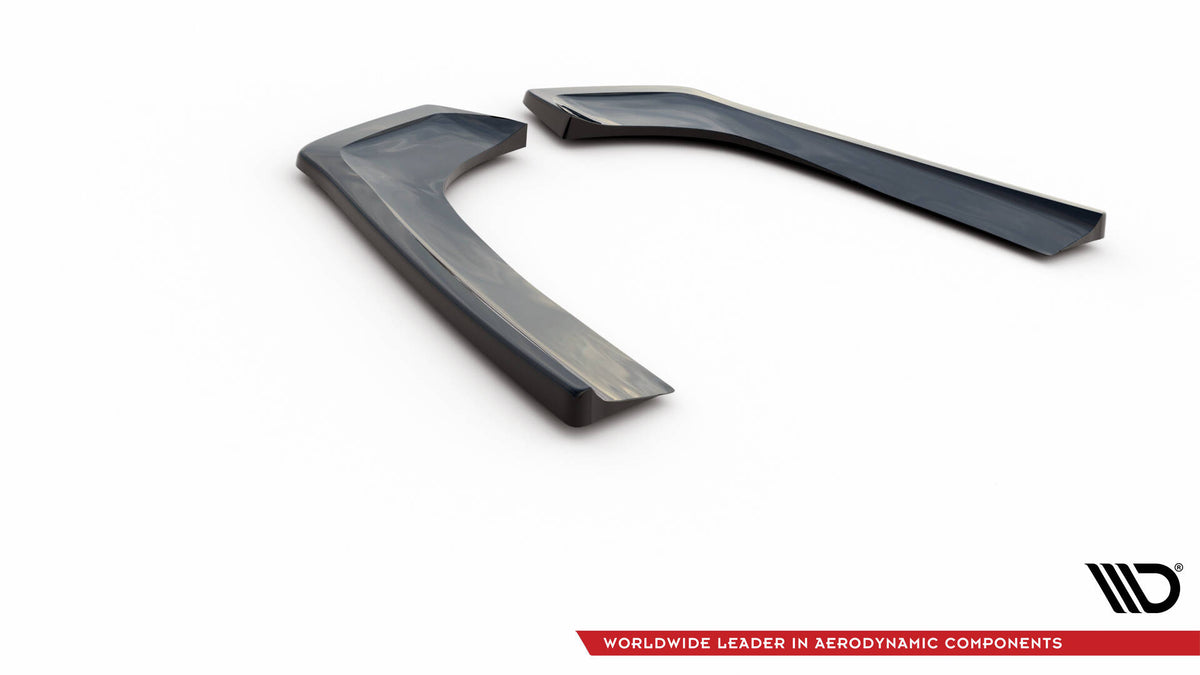 Heck Ansatz Flaps Diffusor passend für Mercedes-Benz CLA  AMG-Line X118 schwarz Hochglanz – Ansicht 5