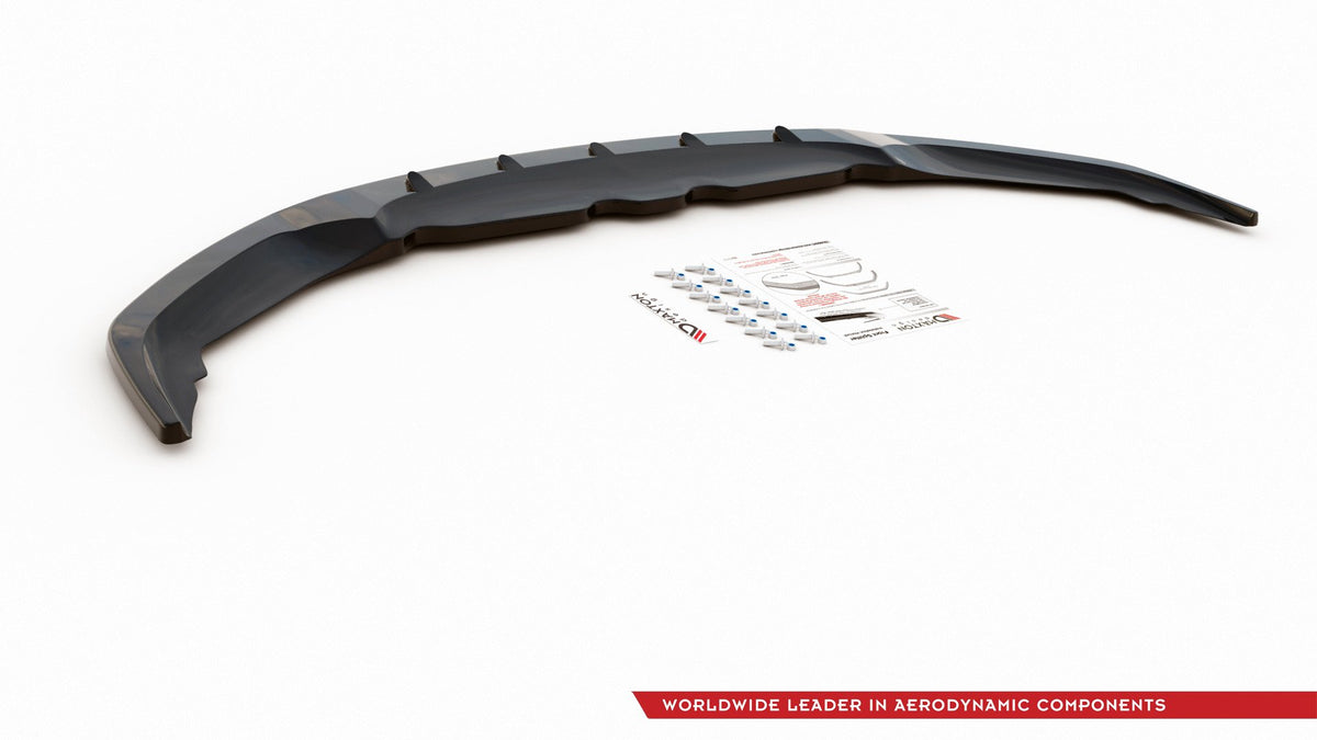 Street+ Spoilerlippe Front Ansatz V.1 passend für BMW 8 Coupe G15 / 8 Gran Coupe M Paket G16 schwarz Hochglanz – Ansicht 6