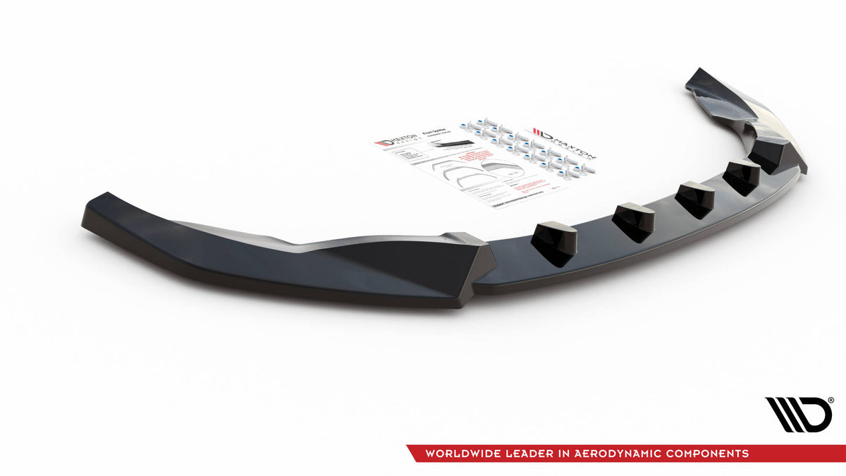Street+ Spoilerlippe Front Ansatz V.3 passend für Nissan 370Z Facelift schwarz Hochglanz – Ansicht 5