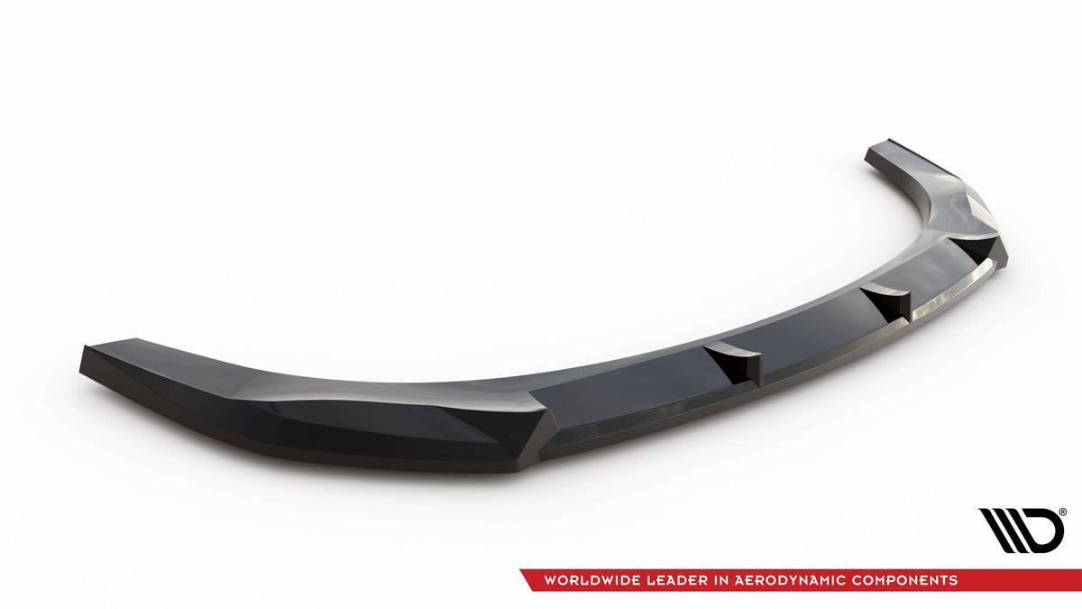 Street+ Spoilerlippe Front Ansatz passend für Hyundai Kona N-Line Mk2 schwarz Hochglanz – Ansicht 5