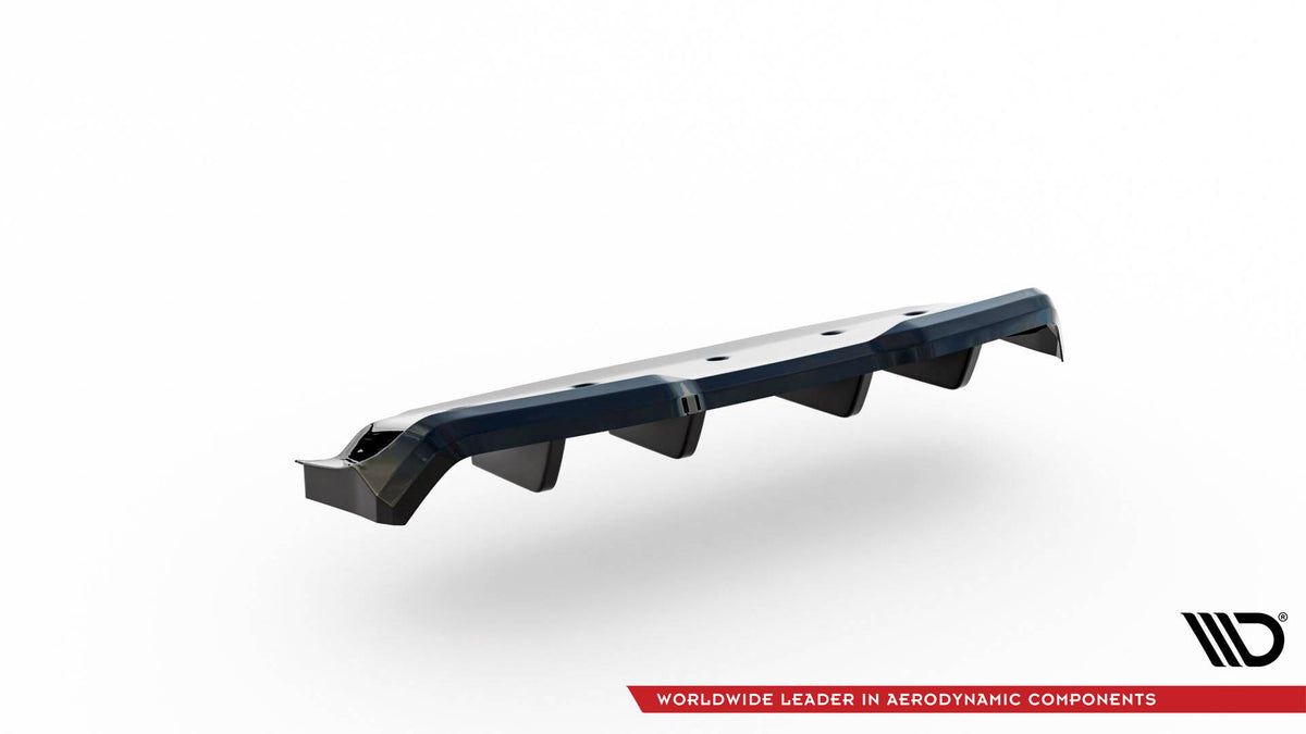 Street+ Mittlerer Diffusor RACE passend für Nissan GTR R35 Facelift schwarz Hochglanz – Ansicht 5