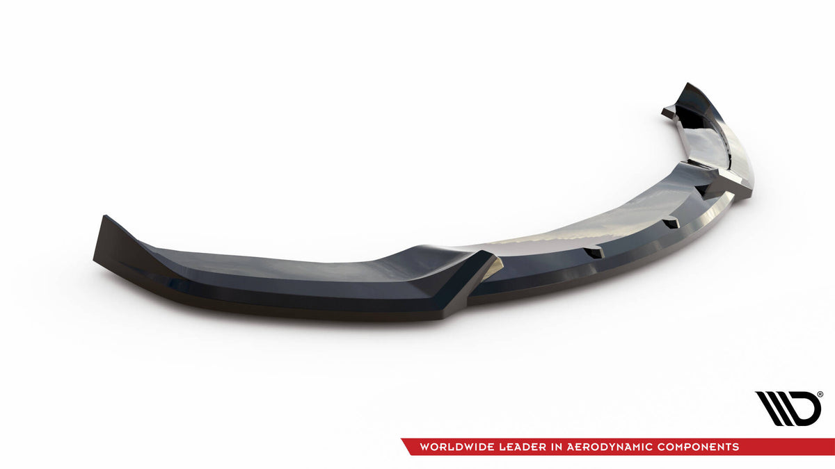 Street+ Spoilerlippe Front Ansatz V.5 passend für BMW 4er Coupe / Gran Coupe / Cabrio M-Paket F32 / F36 / F33 schwarz Hochglanz – Ansicht 5