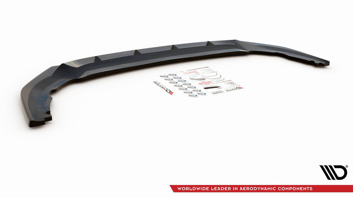Street+ Spoilerlippe Front Ansatz V.2 passend für VW Golf GTI Clubsport Mk8 schwarz Hochglanz – Ansicht 6