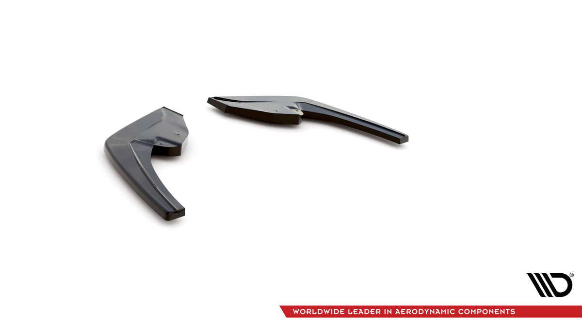 Heck Ansatz Flaps Diffusor passend für BMW 1er F20 Facelift M-power schwarz Hochglanz – Ansicht 6