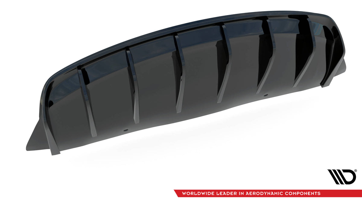 Diffusor Heck Ansatz V.2 passend für Tesla Model 3 schwarz Hochglanz – Ansicht 6