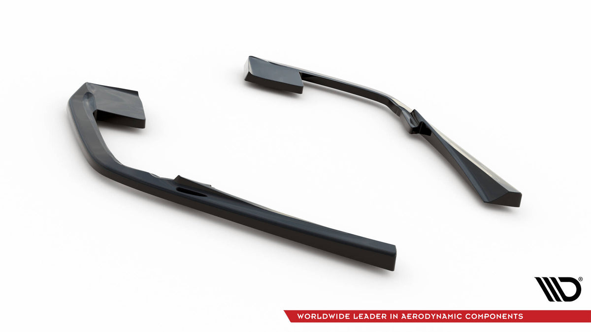 Heck Ansatz Flaps Diffusor passend für Volvo S60/V60 R-Design Mk3 schwarz Hochglanz – Ansicht 5