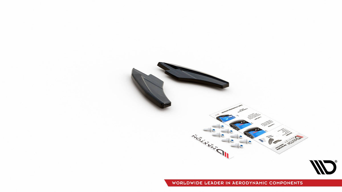 Heck Ansatz Flaps Diffusor V.2 passend für Audi S3 / A3 S-Line Sportback 8Y schwarz Hochglanz – Ansicht 6