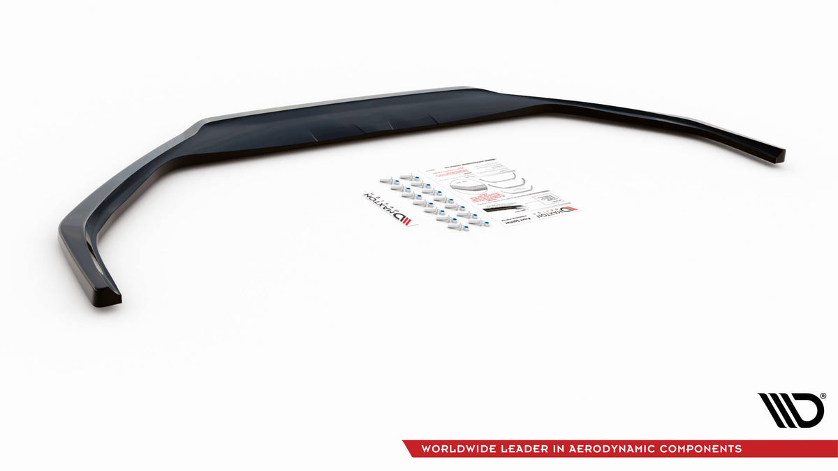 Street+ Spoilerlippe Front Ansatz V.2 passend für Peugeot 508 GT Mk1 Facelift schwarz Hochglanz – Ansicht 6