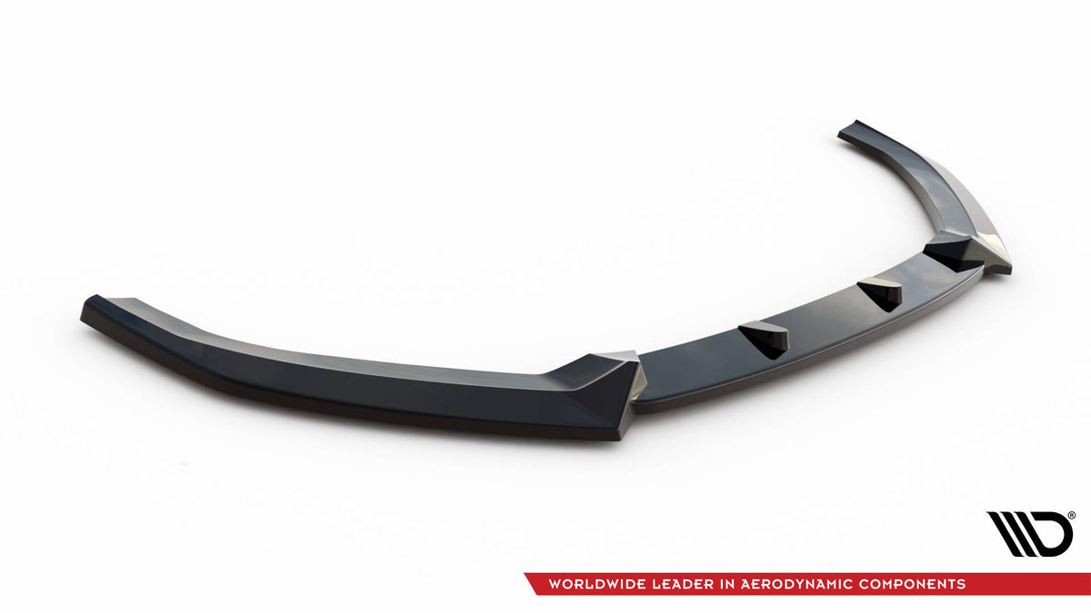 Street+ Spoilerlippe Front Ansatz V.1 passend für Audi A3 Sportback 8V Facelift schwarz Hochglanz – Ansicht 5