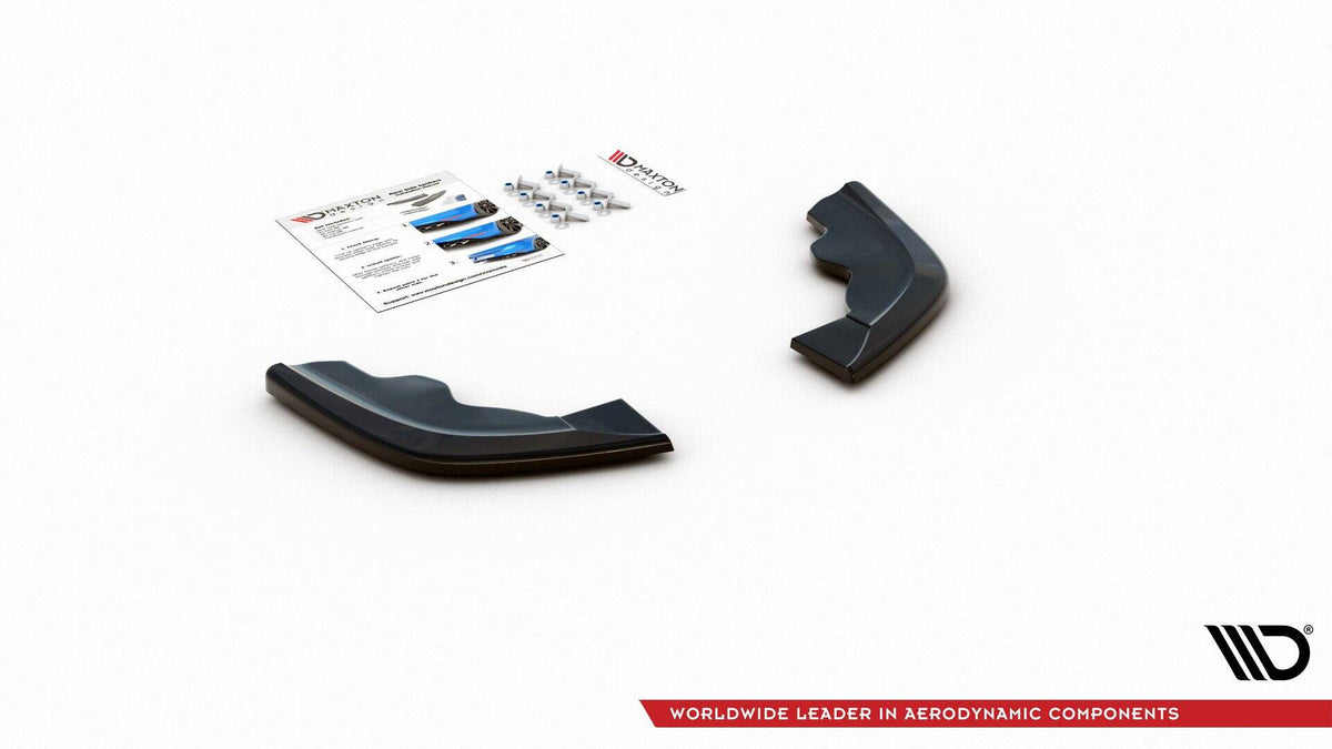 Heck Ansatz Flaps Diffusor V.3 passend für BMW 1er F40 M-Paket/ M135i schwarz Hochglanz – Ansicht 6