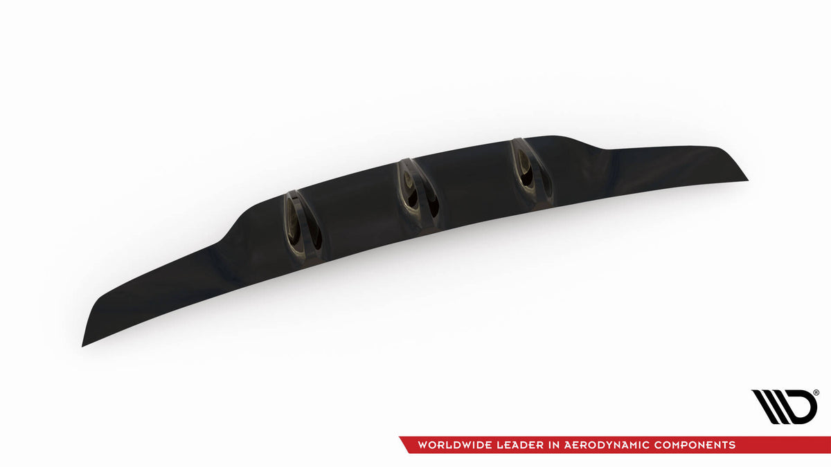 Diffusor Heck Ansatz passend für Mercedes C-Klasse Limousine / Kombi W205 / S205 63 AMG  schwarz Hochglanz – Ansicht 6