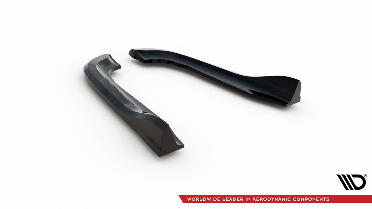 Heck Ansatz Flaps Diffusor passend für Chrysler 300 Mk2 schwarz Hochglanz – Ansicht 6