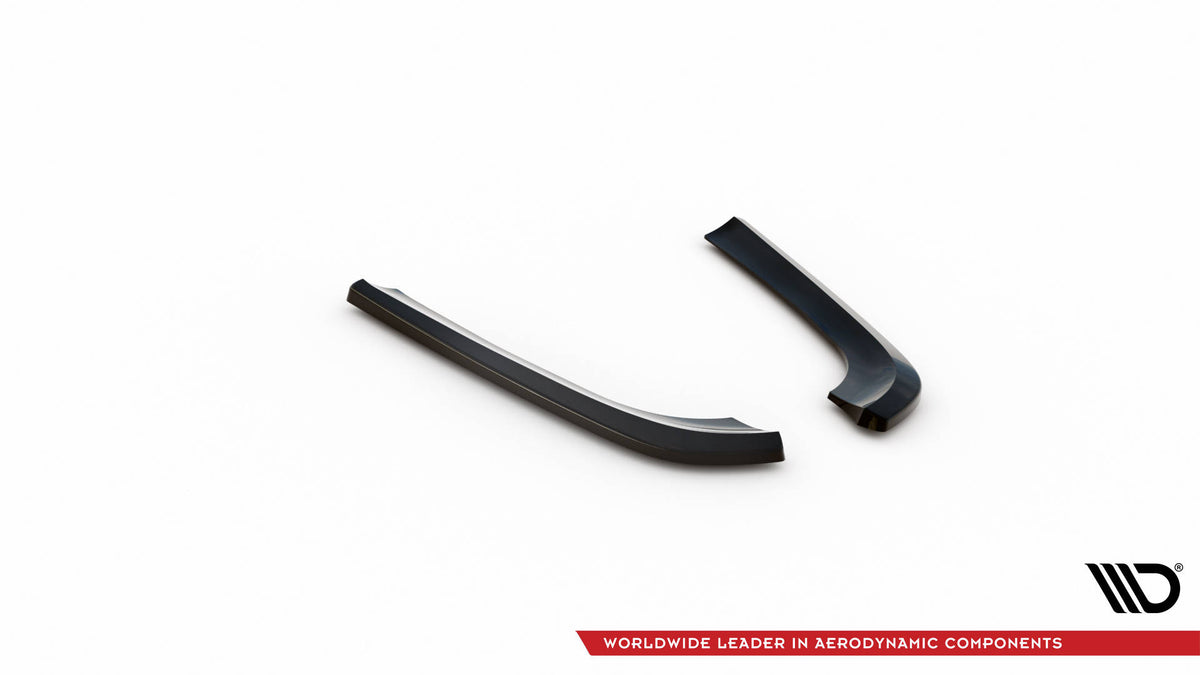 Heck Ansatz Flaps Diffusor V.1 passend für Mercedes-Benz CLK W209 schwarz Hochglanz – Ansicht 5