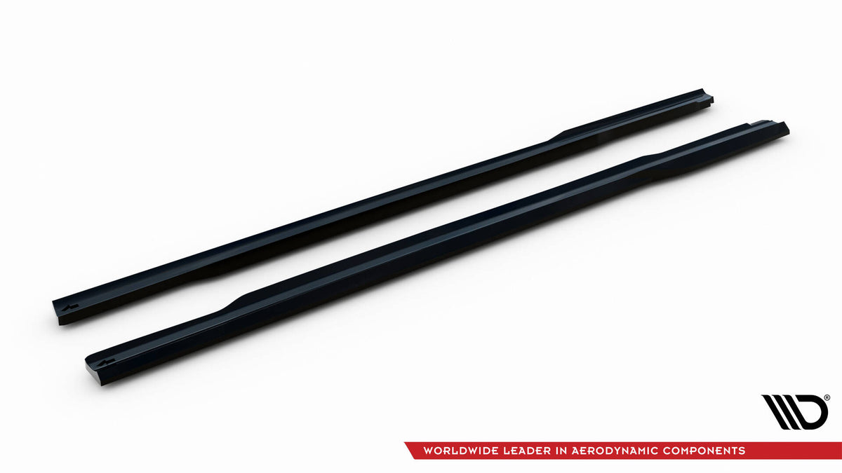 Street+ Seitenschweller Leisten passend für Mercedes-Benz CLE AMG-Line C236 schwarz Hochglanz – Ansicht 6