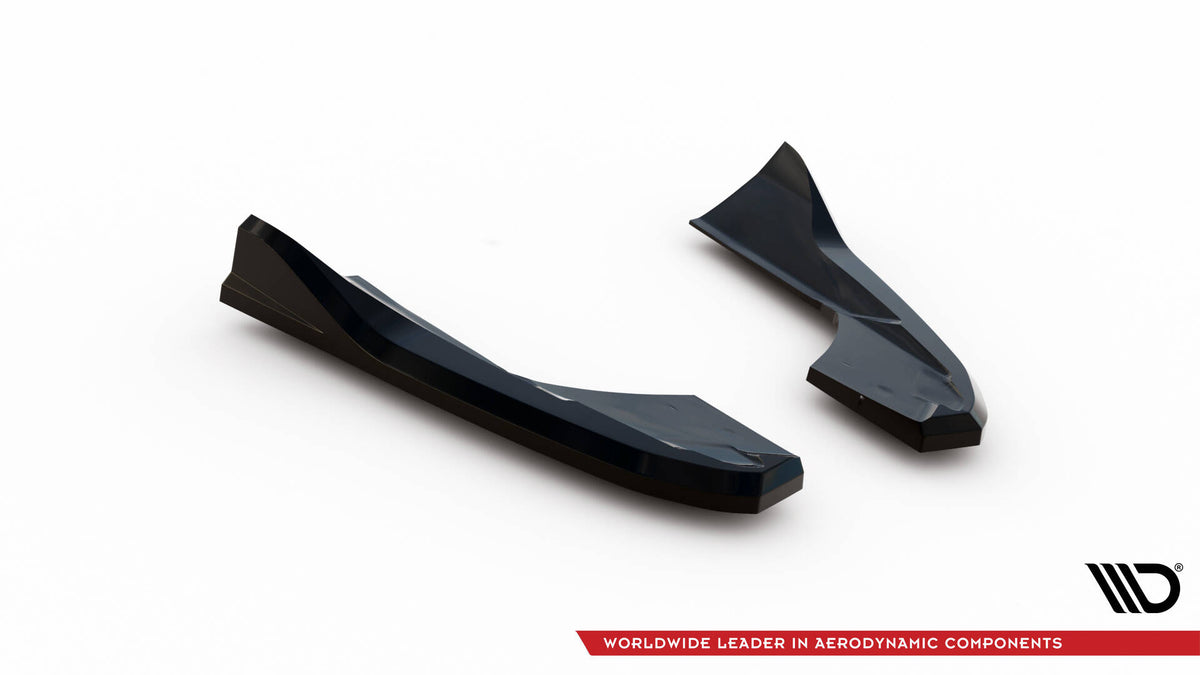 Heck Ansatz Flaps Diffusor V.3 passend für Audi RS3 Limousine 8V Facelift schwarz Hochglanz – Ansicht 5