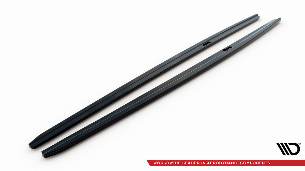 Street+ Seitenschweller Leisten V.2 passend für BMW 5er F10/F11 M-Paket / M5 schwarz Hochglanz – Ansicht 6