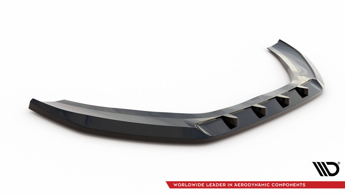 Street+ Spoilerlippe Front Ansatz V.3 passend für Audi A6 C7 schwarz Hochglanz – Ansicht 5
