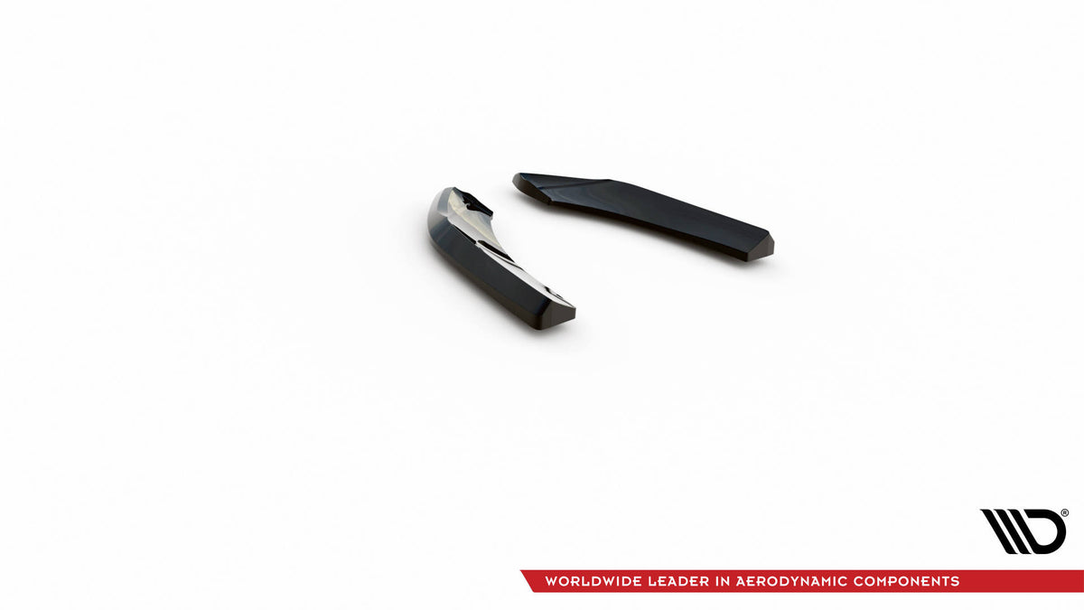Heck Ansatz Flaps Diffusor V.1 passend für Mini Cooper Clubman John Cooper Works F54 Facelift schwarz Hochglanz – Ansicht 6