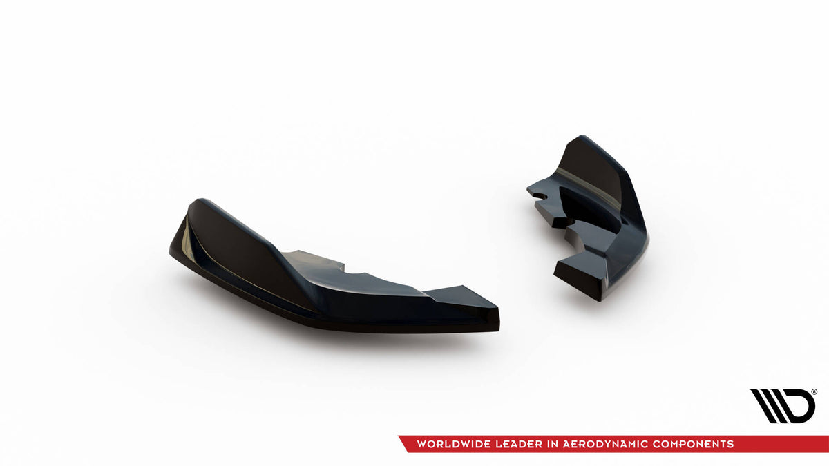 Heck Ansatz Flaps Diffusor V.8 passend für (Für heckansatz v.1) BMW 1er M-Paket /  M135i / 128ti F40 schwarz Hochglanz – Ansicht 5
