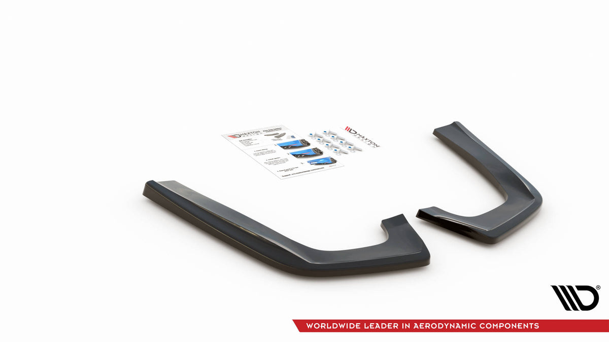 Heck Ansatz Flaps Diffusor V.2 passend für Mercedes-Benz GLE Coupe 63 AMG C292 schwarz Hochglanz – Ansicht 5
