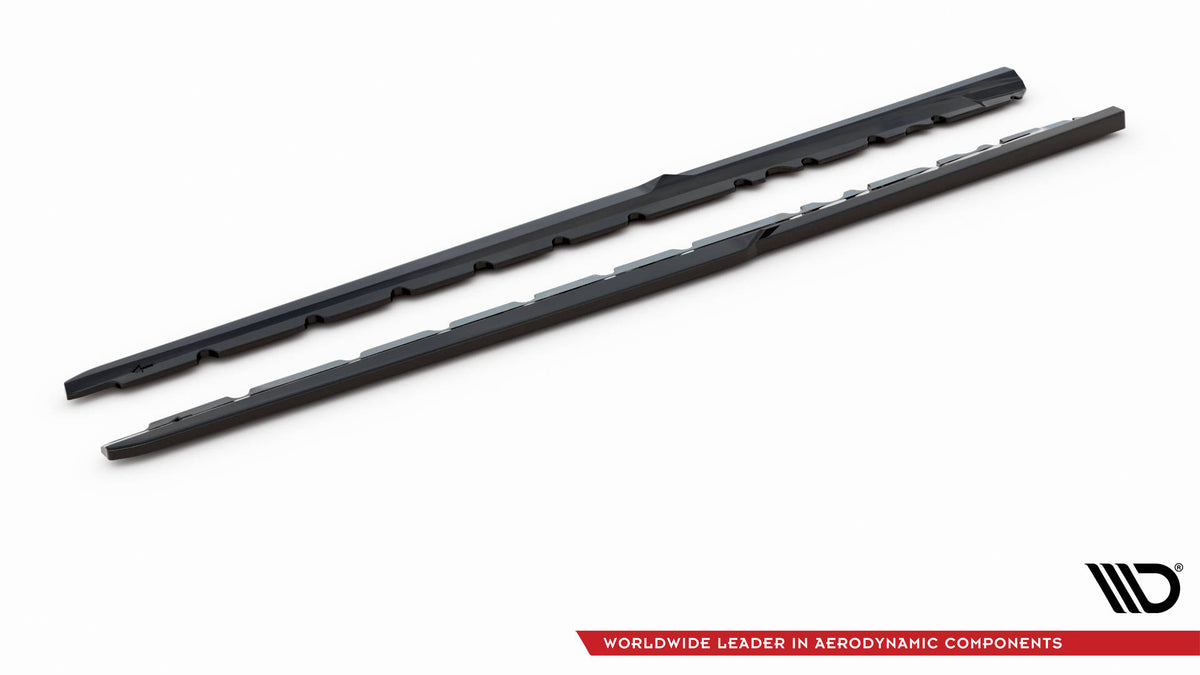 Street+ Seitenschweller Leisten V.2 passend für Audi R8 Mk2 Facelift schwarz Hochglanz – Ansicht 7