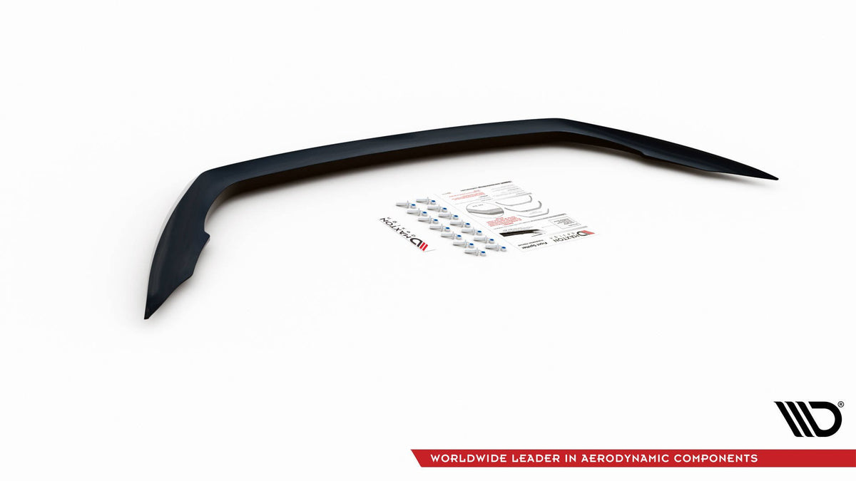 Street+ Spoilerlippe Front Ansatz V.1 passend für Skoda Octavia RS Mk3 Facelift schwarz Hochglanz – Ansicht 6