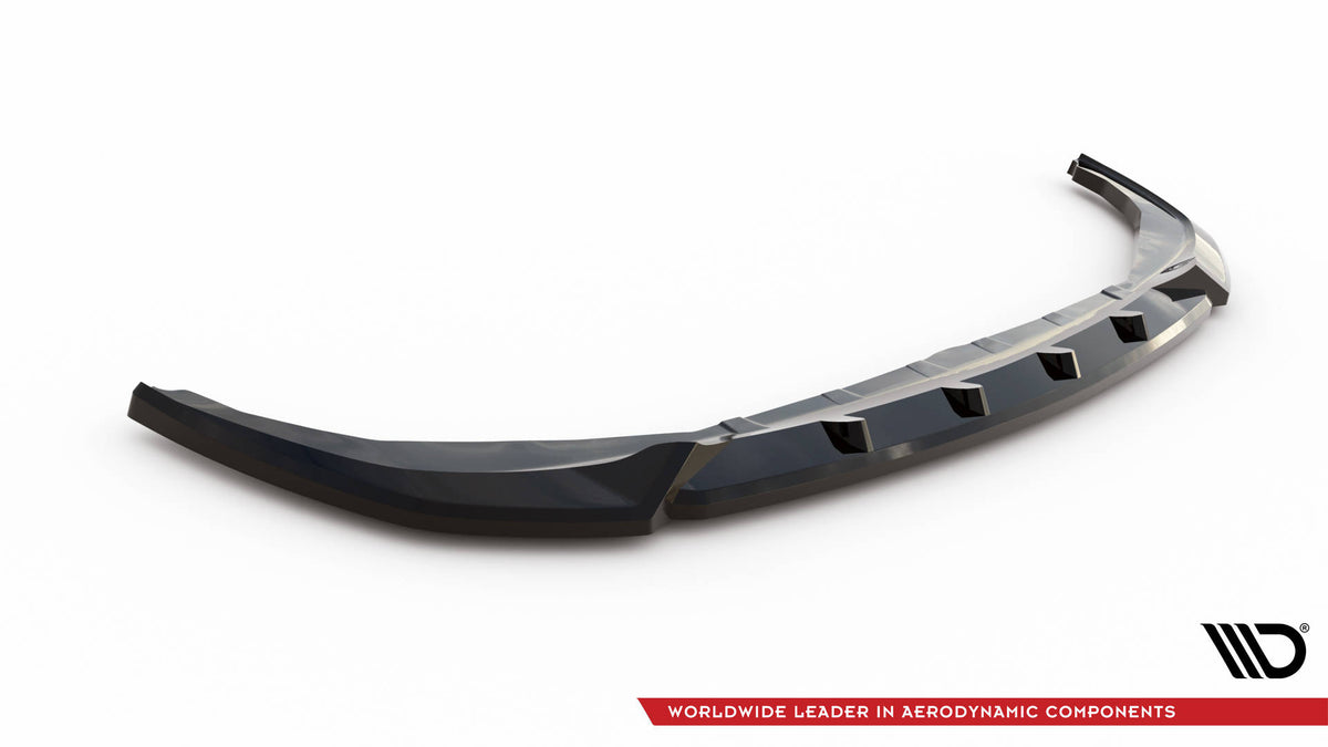 Street+ Spoilerlippe Front Ansatz V.1 passend für BMW 3er M340i / M-Paket G20 / G21 Facelift schwarz Hochglanz – Ansicht 5