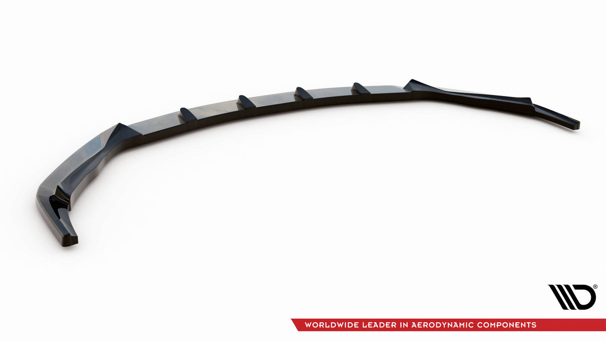 Street+ Spoilerlippe Front Ansatz V.1 passend für Lexus GS F Mk4 Facelift schwarz Hochglanz – Ansicht 6