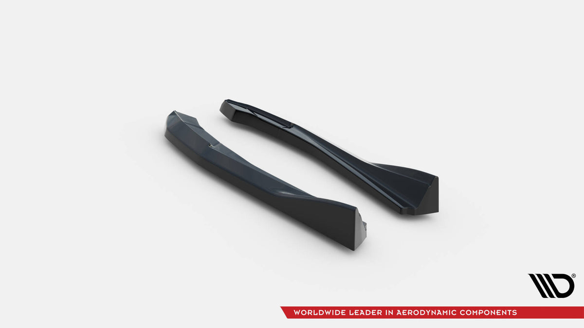 Heck Ansatz Flaps Diffusor V.4 passend für BMW M440i / 4 M-Paket Gran Coupe G26 schwarz Hochglanz – Ansicht 8