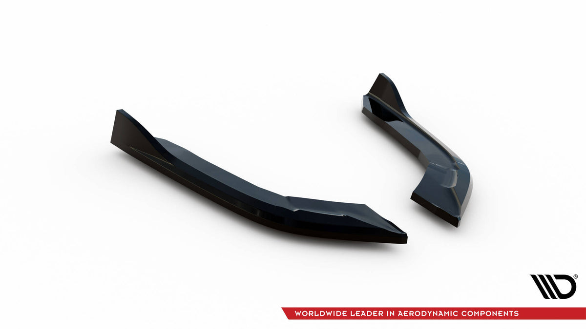 Heck Ansatz Flaps Diffusor V.1 passend für BMW 4er Gran Coupe M-Paket F36 schwarz Hochglanz – Ansicht 5