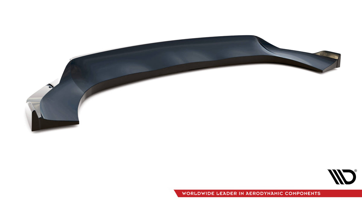 Street+ Spoilerlippe Front Ansatz V.2 passend für Porsche Macan GTS / Sport Design Mk1 Facelift schwarz Hochglanz – Ansicht 6