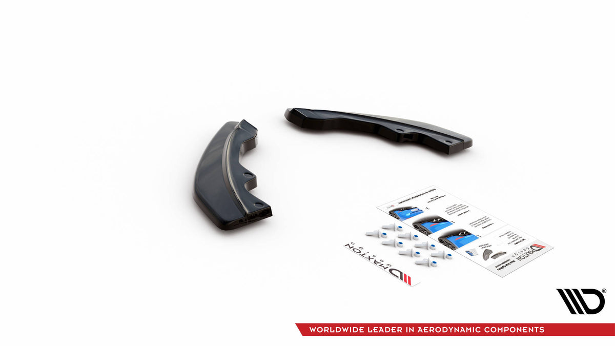 Heck Ansatz Flaps Diffusor passend für Mazda CX-3 schwarz Hochglanz – Ansicht 5