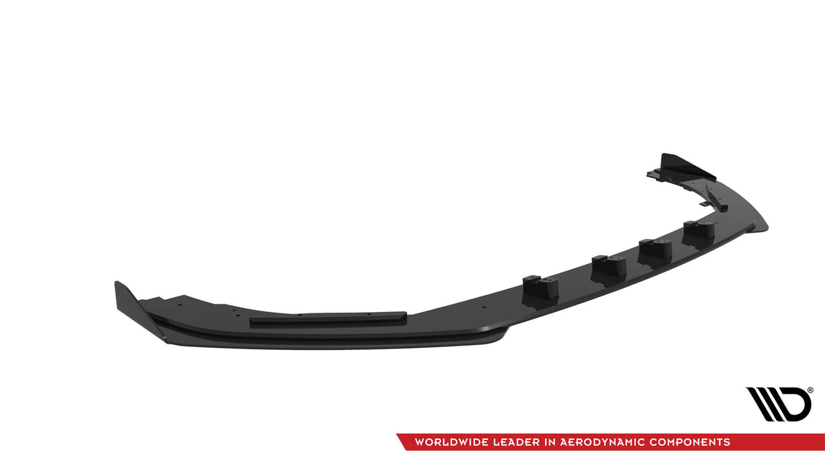 Street Pro Street+ Spoilerlippe Front Ansatz passend für + Flaps passend für V.1 + Flaps Audi RS3 Limousine 8V Facelift schwarz Hochglanz – Ansicht 7