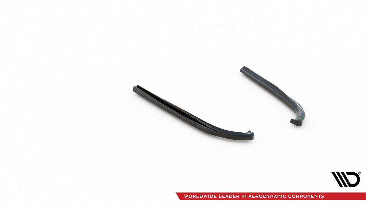 Heck Ansatz Flaps Diffusor passend für Lexus GS F Mk4 Facelift schwarz Hochglanz – Ansicht 5