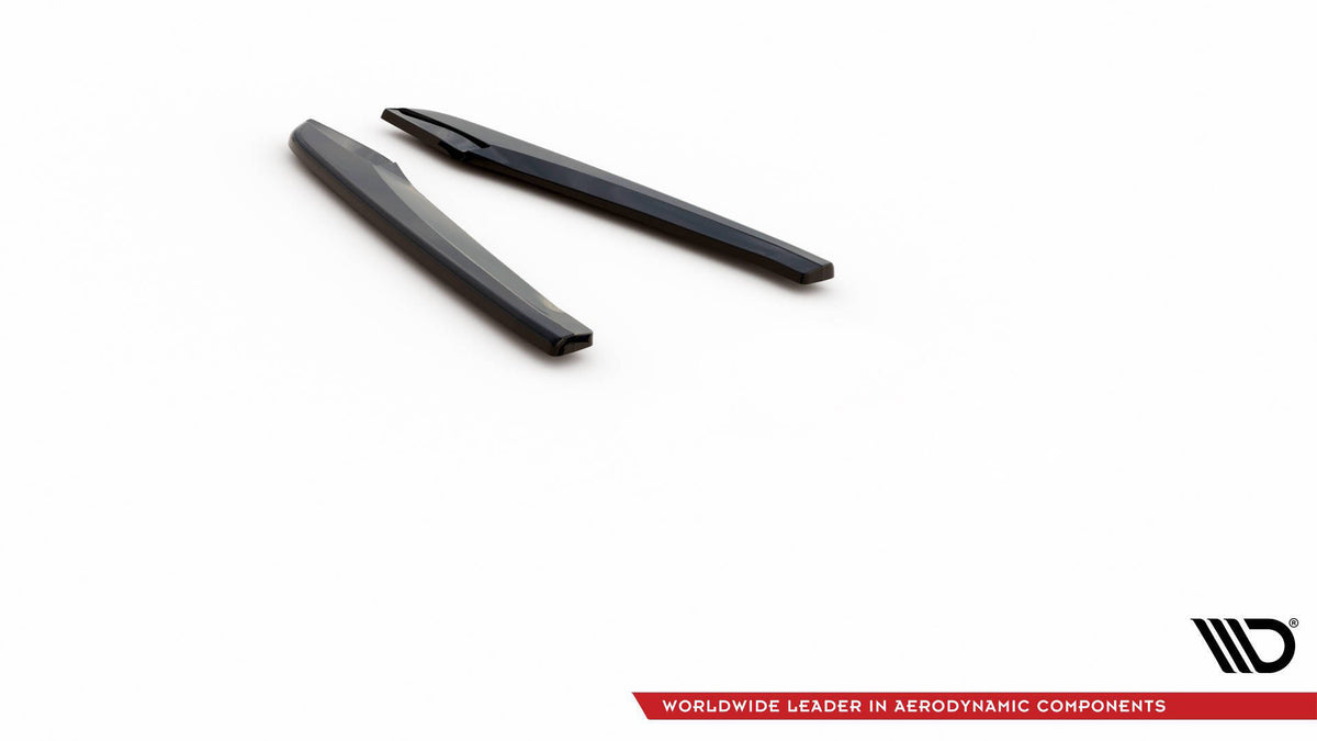 Heck Ansatz Flaps Diffusor V.2 passend für Seat Leon Cupra Mk3 FL Sportstourer schwarz Hochglanz – Ansicht 5
